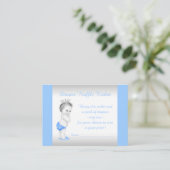 Carte D'accompagnement Ticket de tombola de couche pour bébé garçon (Debout devant)