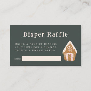 Carte D'accompagnement Ticket de tombola de couche pour Maison en pain d'