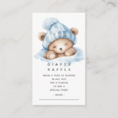 Carte D'accompagnement Ticket de tombola de couche pour ours câlin (Devant)