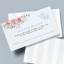 Ticket de tombola de couche pour une baby shower s