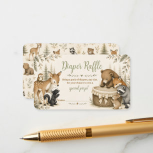 Carte D'accompagnement Ticket de tombola de couches Little Explorer
