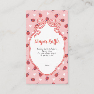 Carte D'accompagnement Ticket de tombola de couches Little Lady on the Wa