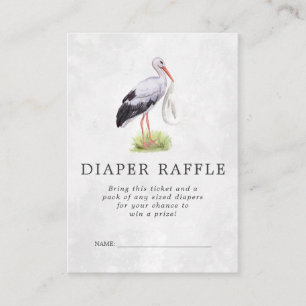 Carte D'accompagnement Ticket de tombola de couches pour Baby Shower   Li