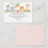 Carte D'accompagnement Ticket de tombola de couches pour Baby Shower Swee (Devant / Derrière)