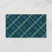 Carte D'accompagnement Ticket de tombola pour couche turquoise à carreaux (Dos)