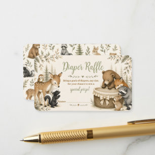 Carte D'accompagnement Ticket de tombola pour couches Little Explorer