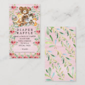 Carte D'accompagnement Ticket Déchets De Filles Amis De Bois (Devant / Derrière)