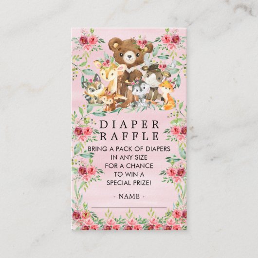 Carte D'accompagnement Ticket Déchets De Filles Amis De Bois (Devant)