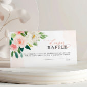 Carte D'accompagnement Ticket Déchets Fleurs Roses Roses Rose