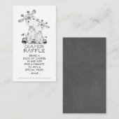 Carte D'accompagnement Ticket Jungle Giraffe Douche Déchets Raffle (Devant / Derrière)