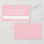 Carte D'accompagnement Ticket minimal de papier caleçon rose moderne (Devant / Derrière)