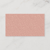 Carte D'accompagnement Ticket rose Gold Faux Parties scintillant Ombre Di (Dos)