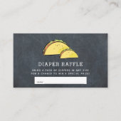 Carte D'accompagnement Ticket Taco Baby shower Chalkboard Déchets (Devant)