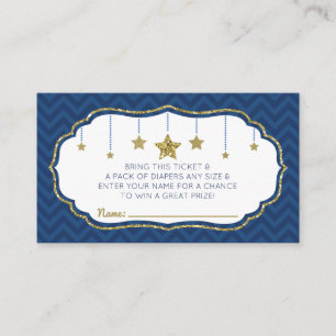 Carte D'accompagnement Ticket Twinkle Little Star Diaper