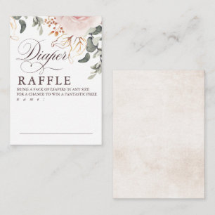 Carte D'accompagnement Tickets De Jeu De Raffle De Fleurs D'Ombre Terre