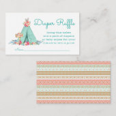 Carte D'accompagnement Tickets de rabat pour les filles Teepee Diaper (Devant / Derrière)