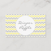 Carte D'accompagnement Tickets de rousseur baby shower, gris jaune (Dos)