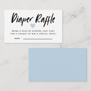 Carte D'accompagnement Tickets de rousseur de Baby shower bleu moderne