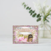 Carte D'accompagnement Tickets de rousseur de Baby shower de sirène ethni (Debout devant)