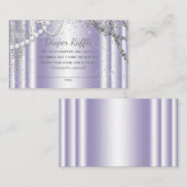 Carte D'accompagnement Tickets Lavender Grey Diaper (Devant / Derrière)