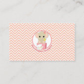 Carte D'accompagnement Tickets Raffle Pink Chevron Elephant 100pk (Dos)