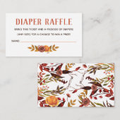 Carte D'accompagnement Tickets rougeâtres d'automne (Devant / Derrière)