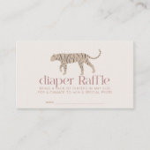 Carte D'accompagnement Tiger Taupe Baby shower Déchets Billet (Devant)