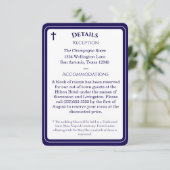 Carte D'accompagnement Timeless Catholic Monogrammed Enclosure Card (Debout devant)