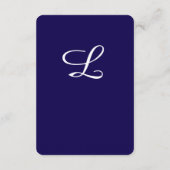 Carte D'accompagnement Timeless Catholic Monogrammed Enclosure Card (Dos)