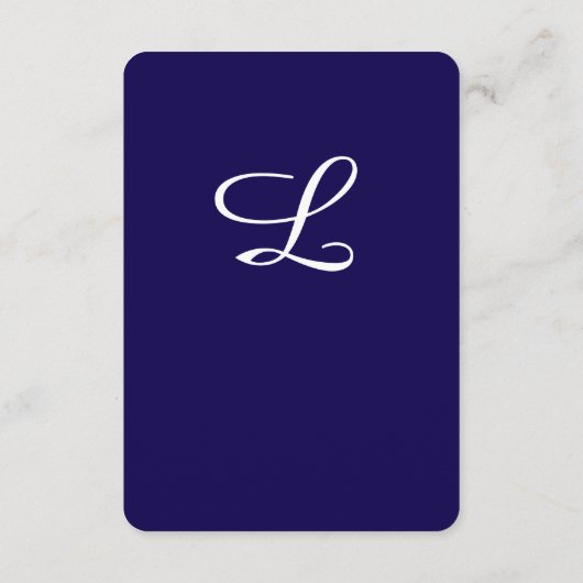 Carte D'accompagnement Timeless Catholic Monogrammed Enclosure Card (Dos)