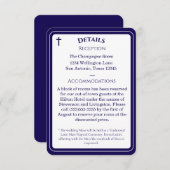 Carte D'accompagnement Timeless Catholic Monogrammed Enclosure Card (Devant / Derrière)