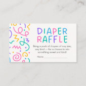 Carte D'accompagnement Tiny Human Shindig Baby Shower Diaper Raffle (Devant)