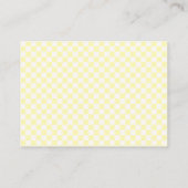 Carte D'accompagnement Tirage au sort de couche Bébé soleil Gingham Showe (Dos)