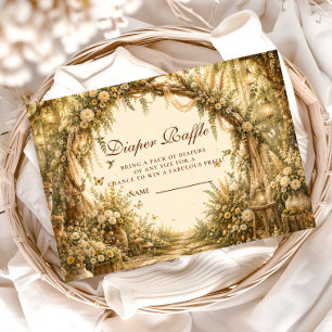 Carte D'accompagnement Tirage au sort de couche boho forêt fantaisiste