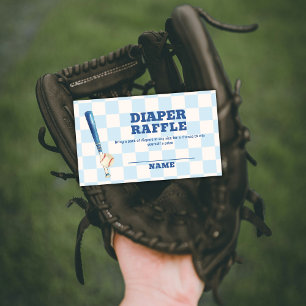Carte D'accompagnement Tirage au sort de couche de baseball Plaid Slugger