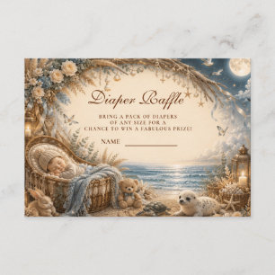 Carte D'accompagnement Tirage au sort de couche enchanté Bohème de plage
