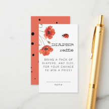 Tirage au sort de couche Little Love Bug Red Poppi