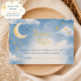 Carte D'accompagnement Tirage au sort de couche Over the Moon
