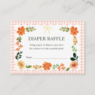 Carte D'accompagnement Tirage au sort de couche pour Baby Shower 011 Terr