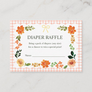 Carte D'accompagnement Tirage au sort de couche pour Baby Shower 011 Terr
