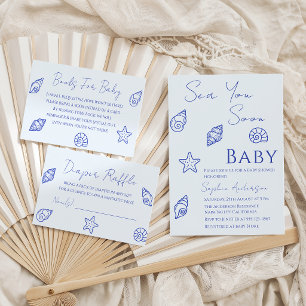 Carte D'accompagnement Tirage au sort de couche pour bébé Coastal Sea You