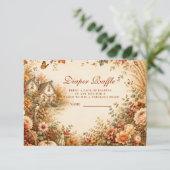 Carte D'accompagnement Tirage au sort de couche rustique boho d'automne (Debout devant)