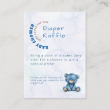 Tirage au sort de couches bébé garçon shower de pe