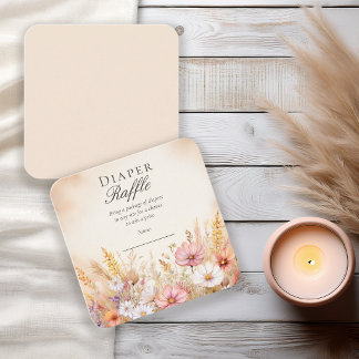 Carte D'accompagnement Tirage au sort de couches Elegant Prairie d'Automn