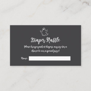 Carte D'accompagnement Tirage au sort de couches "Little Boo" effrayant e