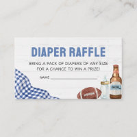Tirage au sort de couches pour Baby Shower Footbal