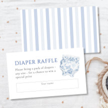 Tirage au sort de couches pour Baby Shower garçon 
