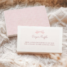 Tirage au sort de couches pour baby shower Rose Gi