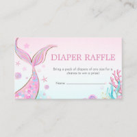 Tirage au sort de couches pour Baby Shower Sirène