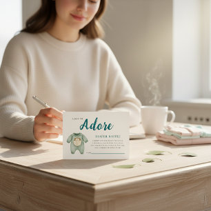 Carte D'accompagnement Tirage au sort de couches pour bébé garçon Hérisso
